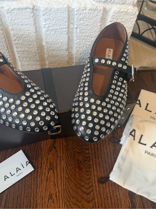 Alaia Shoes - BRAND NEW! ALAIA BLACK MARY JANE FLATS WITH ALL OVER STUDS. SIZE: EU 39/US 9.